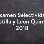 Examen Selectividad Castilla y León Química 2018